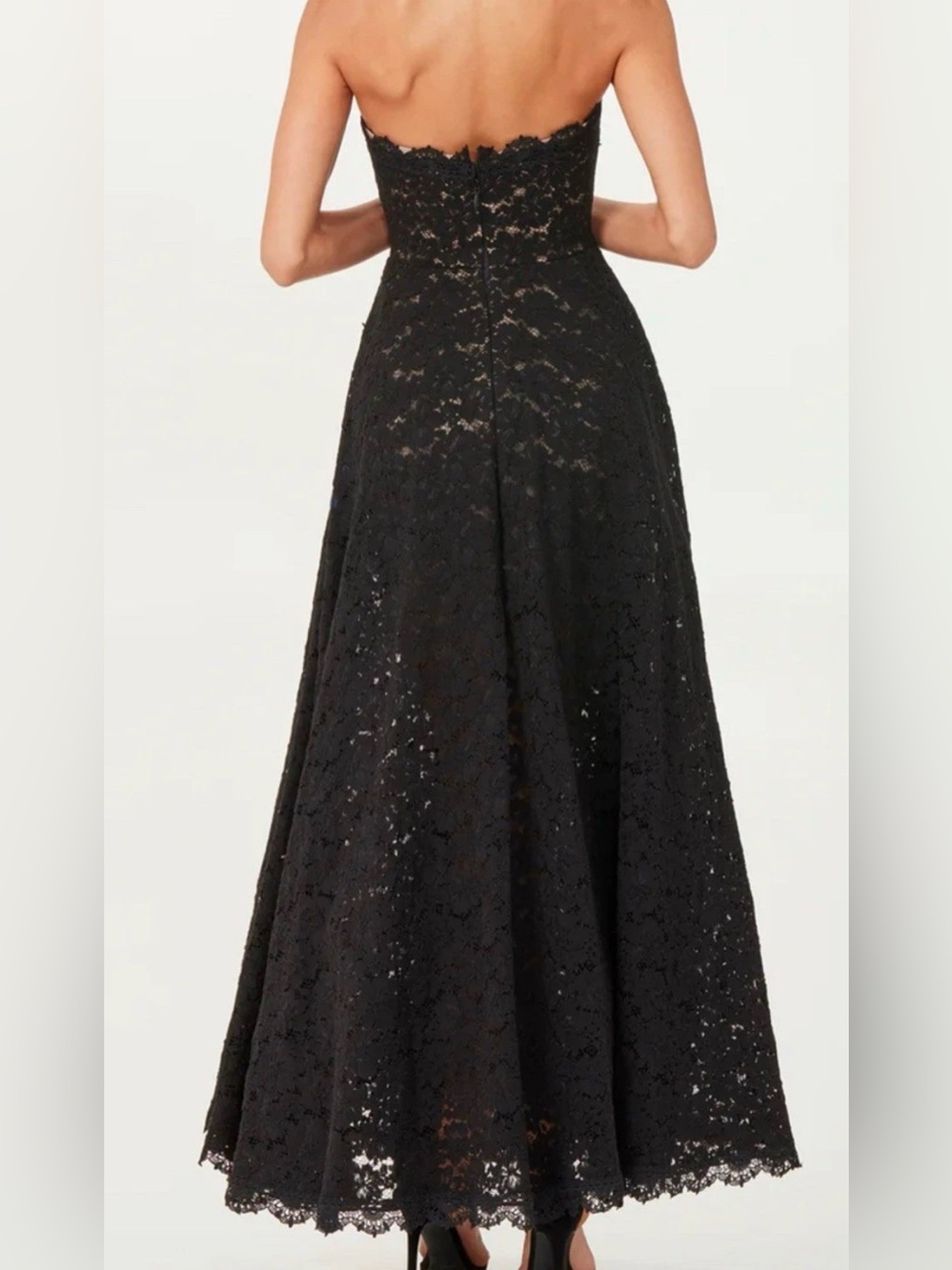HELSI Patricia Strapless Floral Embroidered Lace Gown
 Size XS NWT  $850 - Picture 2 of 6